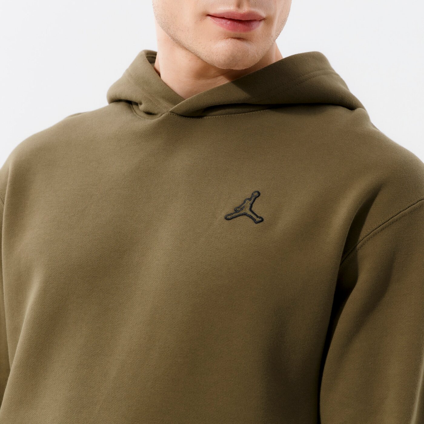 Мъжки суичър JORDAN СУИТЧЪР С КАЧУЛКА ESSENTIAL OVERHEAD HOODIE da9818-222 цвят каки