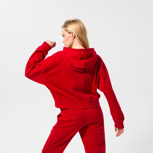 Дамски суичър JORDAN СУИТЧЪР С КАЧУЛКА W J ESSEN FLC HOODIE CORE dn4570-687 цвят червен