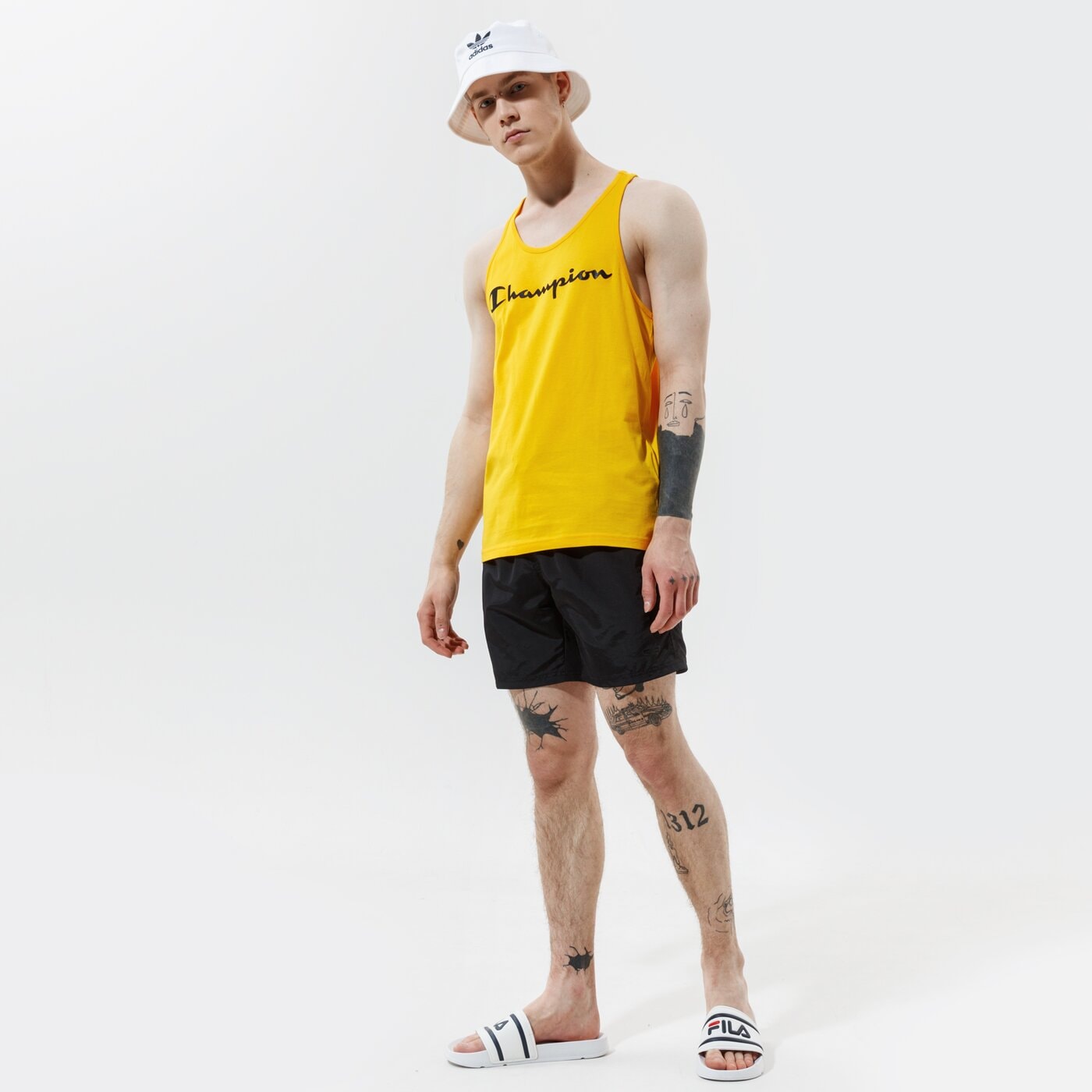 Мъжка тениска CHAMPION ПОТНИК ПОТНИК ТОП 214145ys058 цвят жълт