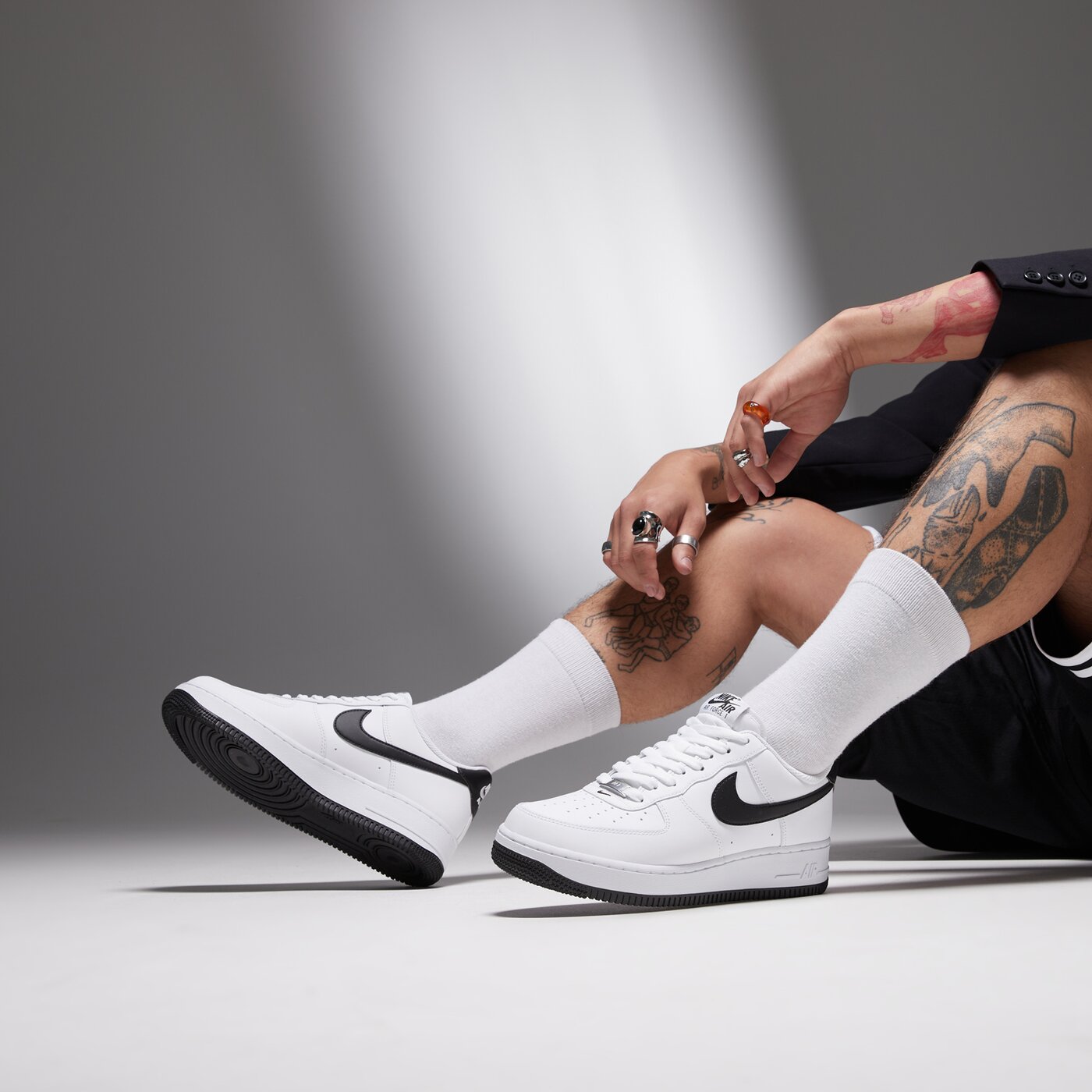 Мъжки маратонки NIKE AIR FORCE 1 '07  fq4296-101 цвят бял