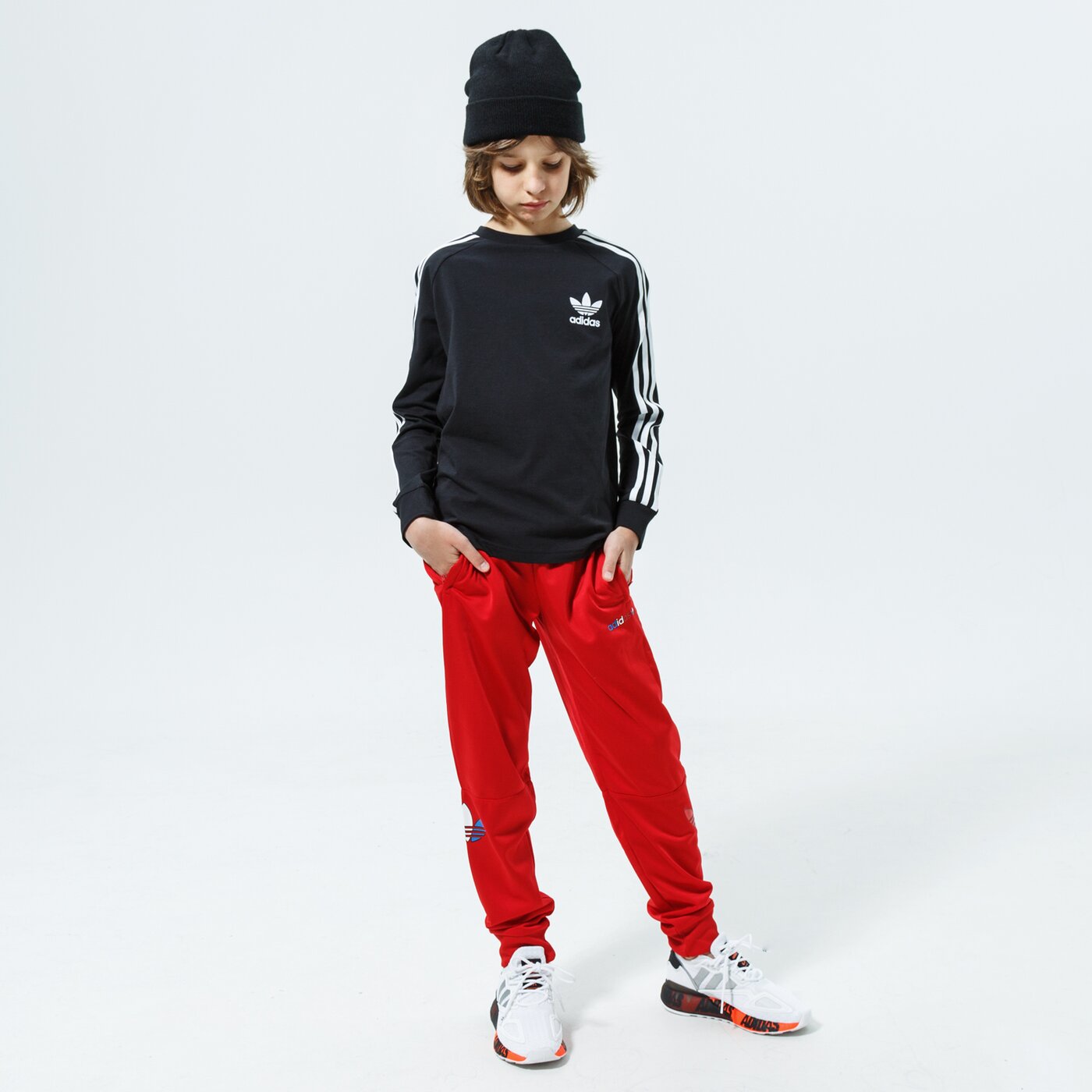 Детска тениска ADIDAS ТЕНИСКА 3STRIPES LS MM fm5656 цвят черен