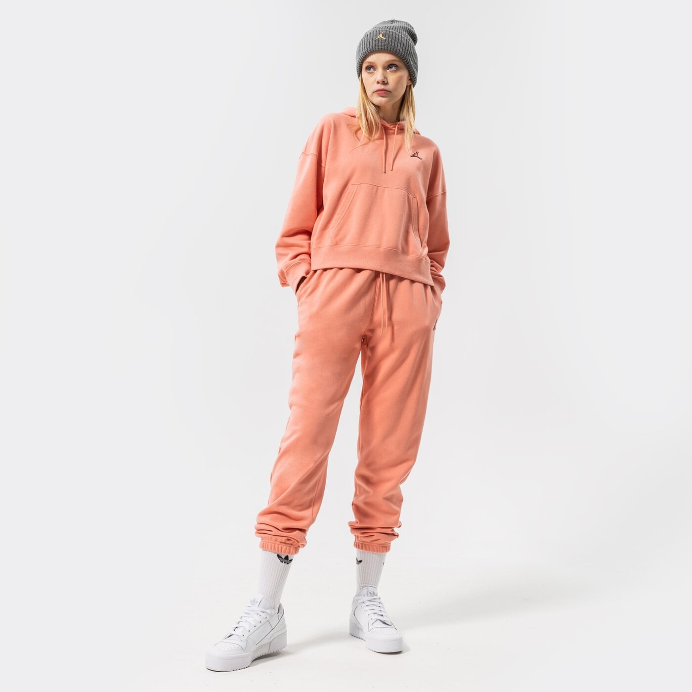 Дамски суичър JORDAN СУИТЧЪР С КАЧУЛКА W J ESSEN FLC HOODIE CORE dn4570-824 цвят розов