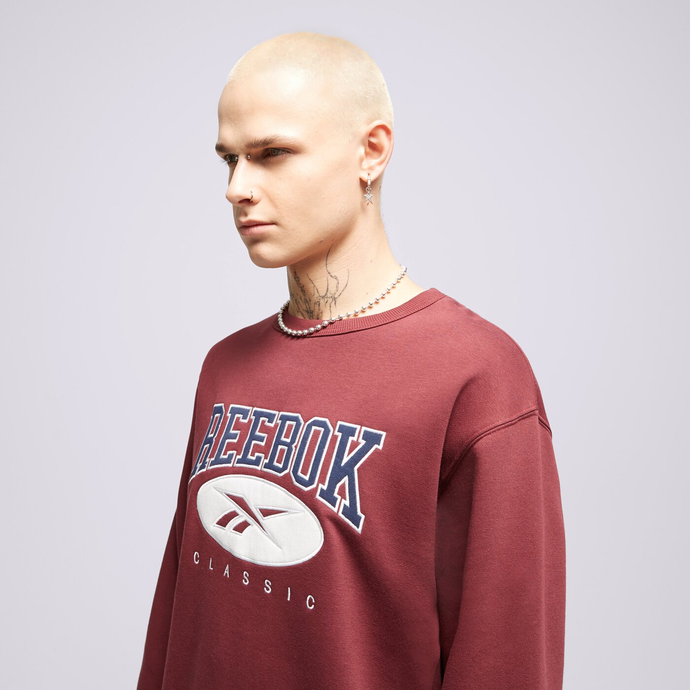 Мъжки суичър REEBOK СУИТЧЪР CL AE CREW 100071344 цвят бордо