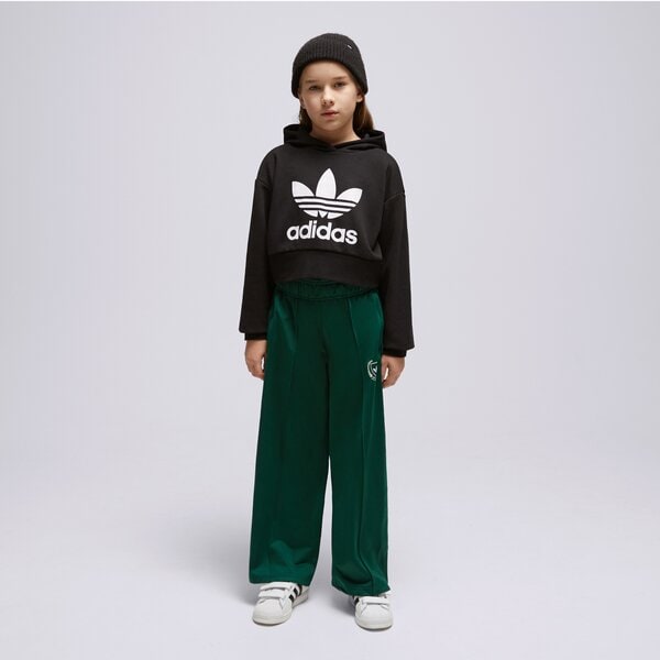 Детски суичър ADIDAS СУИТЧЪР С КАЧУЛКА CROPPED GIRL ij9719 цвят черен