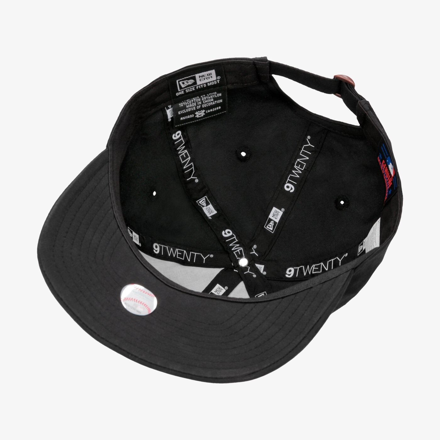 Мъжка шапка с козирка NEW ERA ШАПКА PACKABLE 9TWENTY NYY NEW YORK YANKEES BLKWHI 11746792 цвят черен