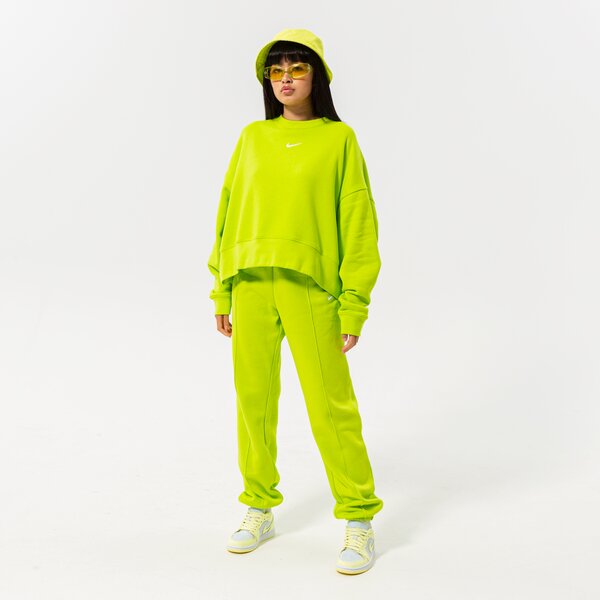Дамски суичър NIKE СУИТЧЪР W NSW ESSNTL CLCTN FLC OS CRW dj7665-321 цвят зелен