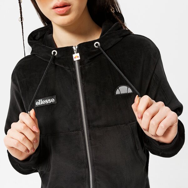 Дамски суичър ELLESSE СУИТЧЪР С КАЧУЛКА KIRSTEN CROP HOODY BLK sgl13420011 цвят черен