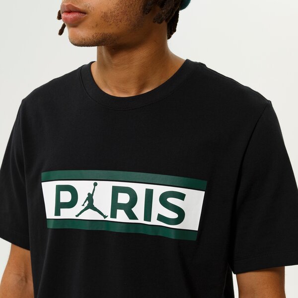 Мъжка тениска JORDAN ТЕНИСКА PARIS SAINT-GERMAIN WORDMARK db6510-010 цвят черен