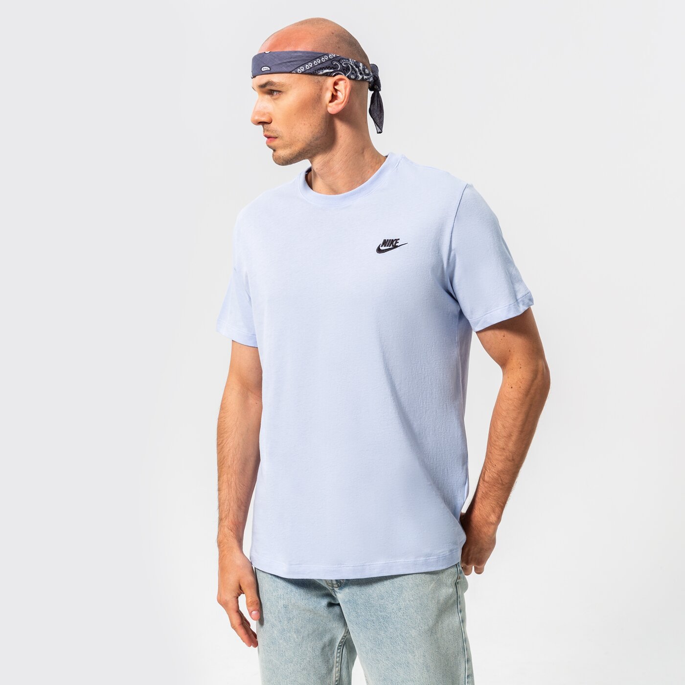 Мъжка тениска NIKE ТЕНИСКА SPORTSWEAR CLUB FLEECE ar4997-548 цвят син