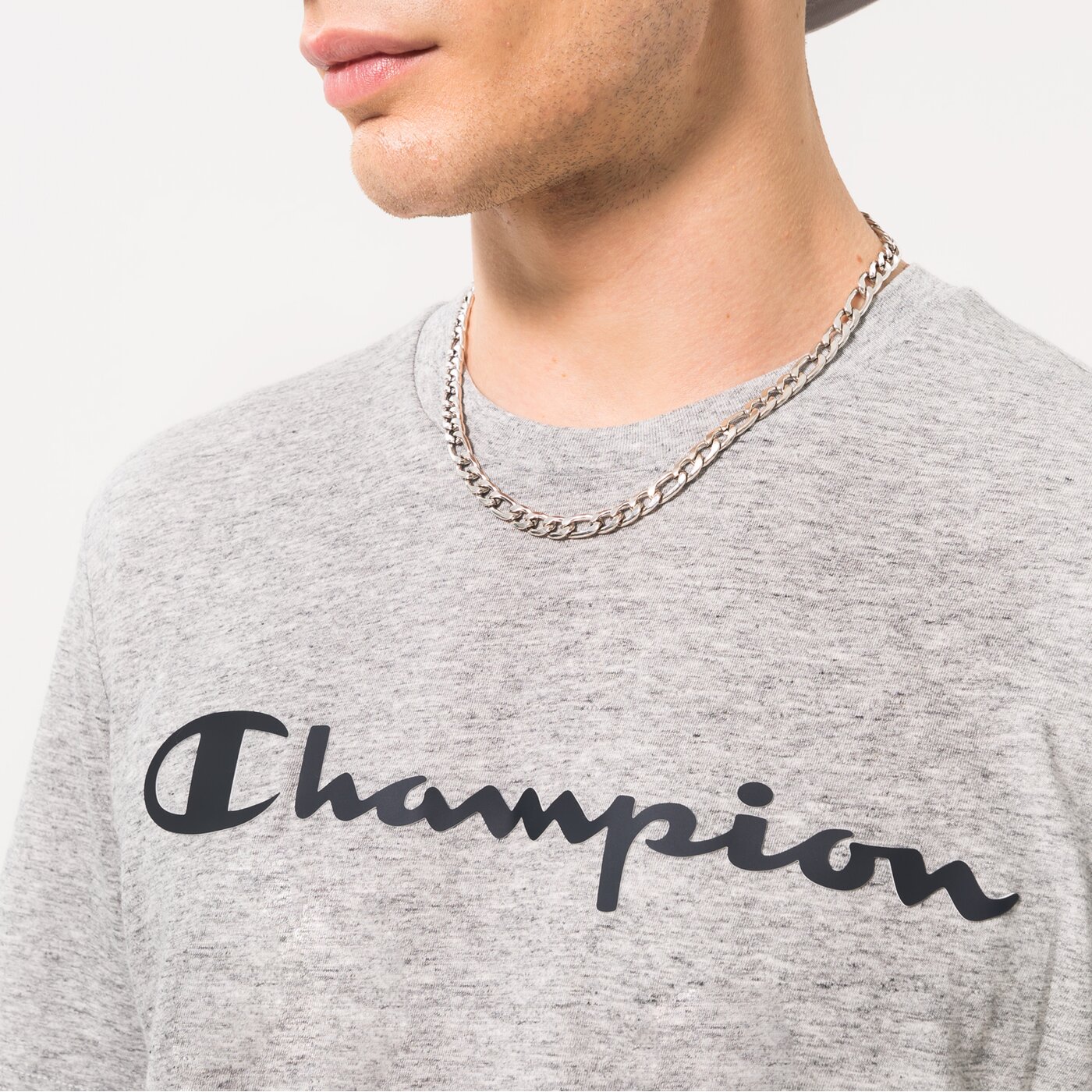 Мъжка тениска CHAMPION ТЕНИСКА CREWNECK ТЕНИСКА 218284em021 цвят сив