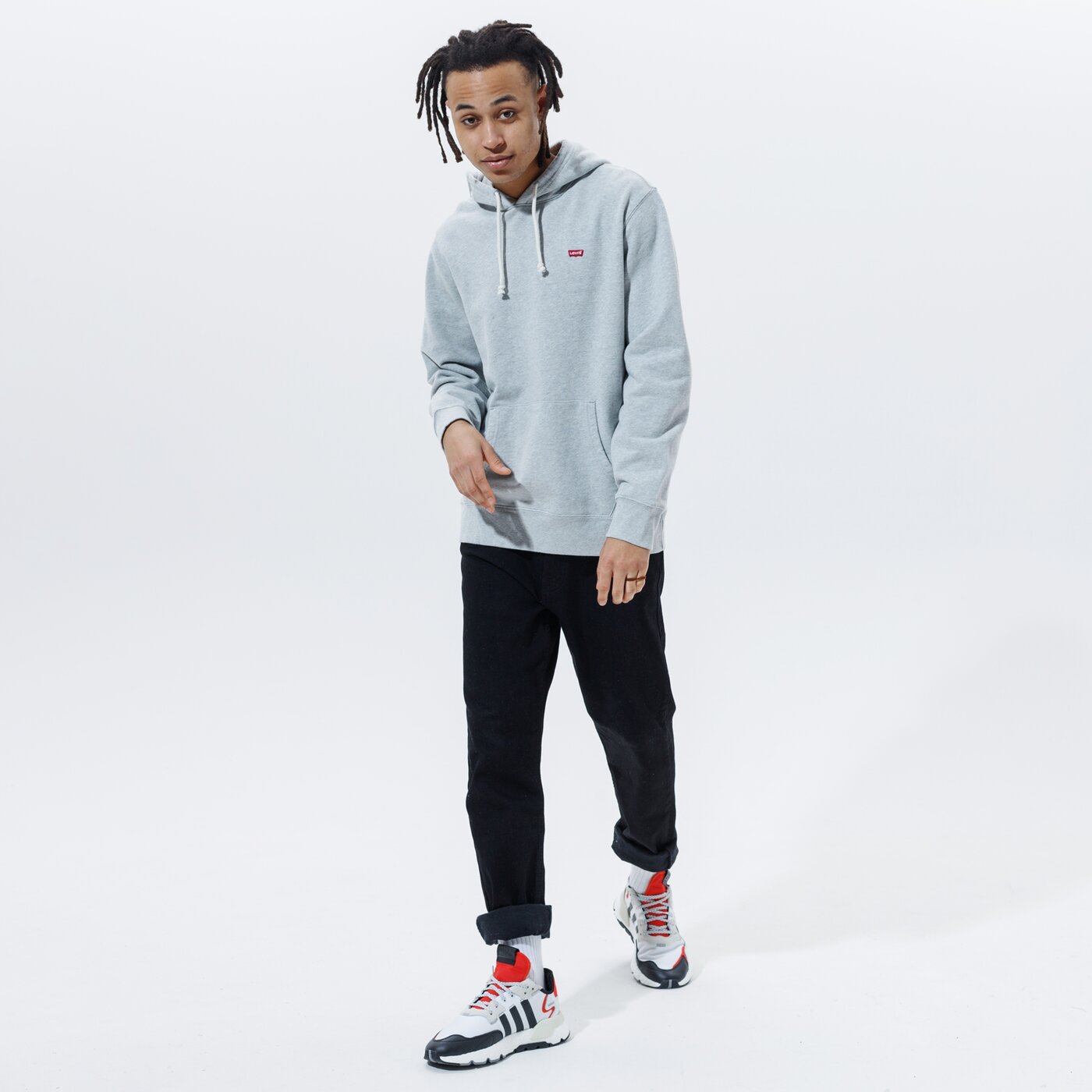 Мъжки суичър LEVI'S СУИТЧЪР С КАЧУЛКА NEW ORIGINAL HOODIE 34581-0000 цвят сив