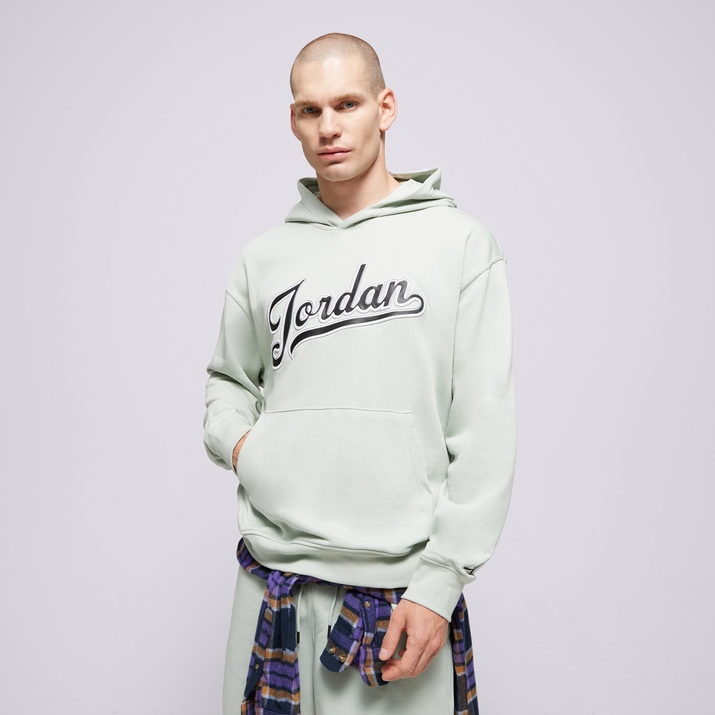 Мъжки суичър JORDAN СУИТЧЪР С КАЧУЛКА M J FLT MVP FLC PO 2 fn4613-005 цвят тюркоазен