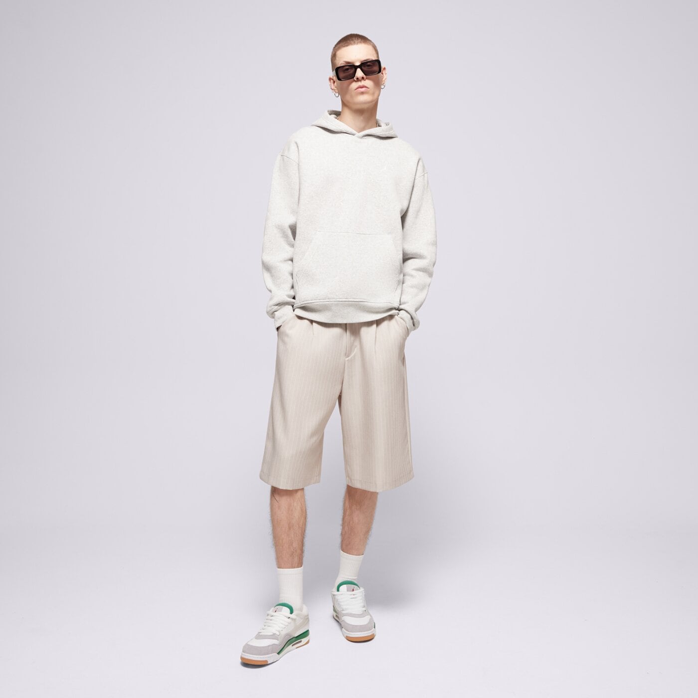 Мъжки суичър JORDAN СУИТЧЪР С КАЧУЛКА JORDAN BROOKLYN FLEECE fv7281-050 цвят сив