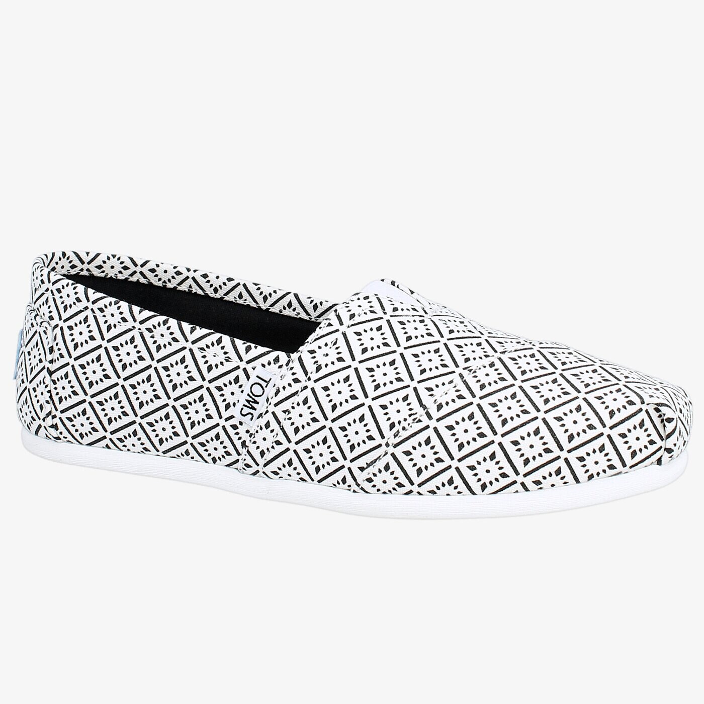 Дамски кежуал TOMS VINTAGE TILE ALPARGATA 10008032 цвят бял