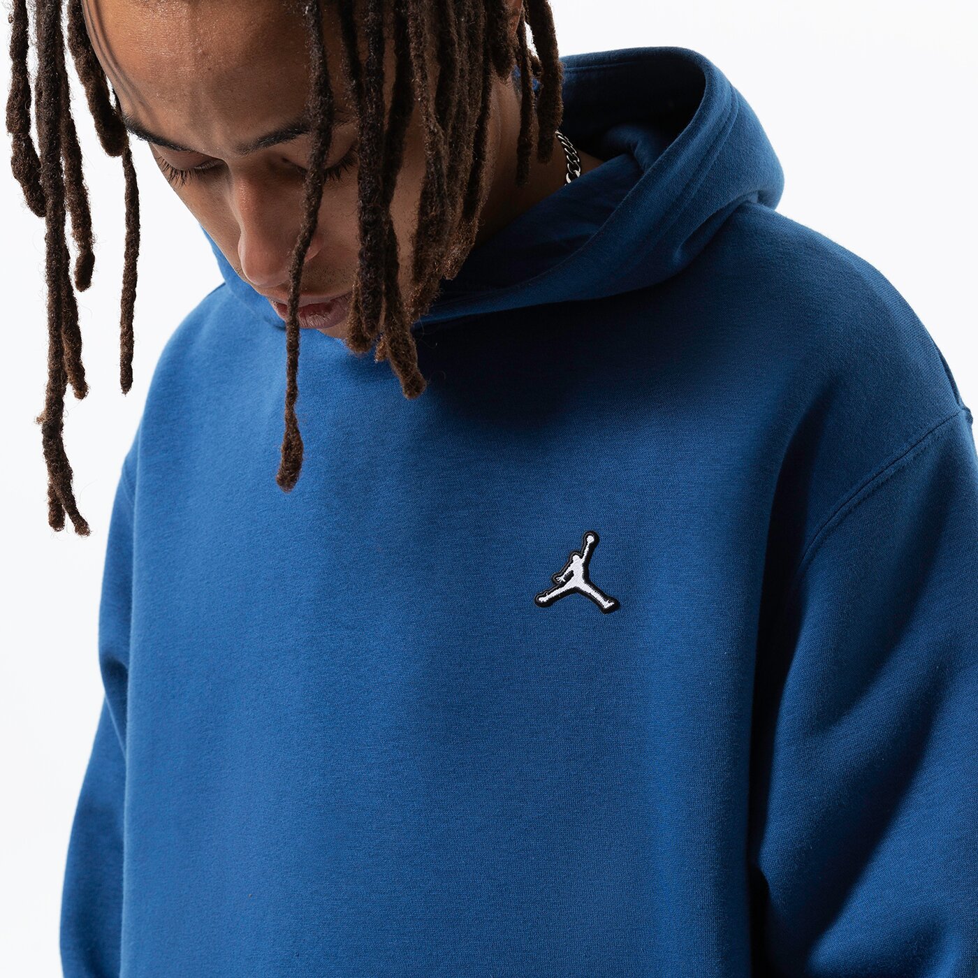 Мъжки суичър JORDAN СУИТЧЪР С КАЧУЛКА M J ESS FLC PO HOODIE dq7466-493 цвят тъмносин