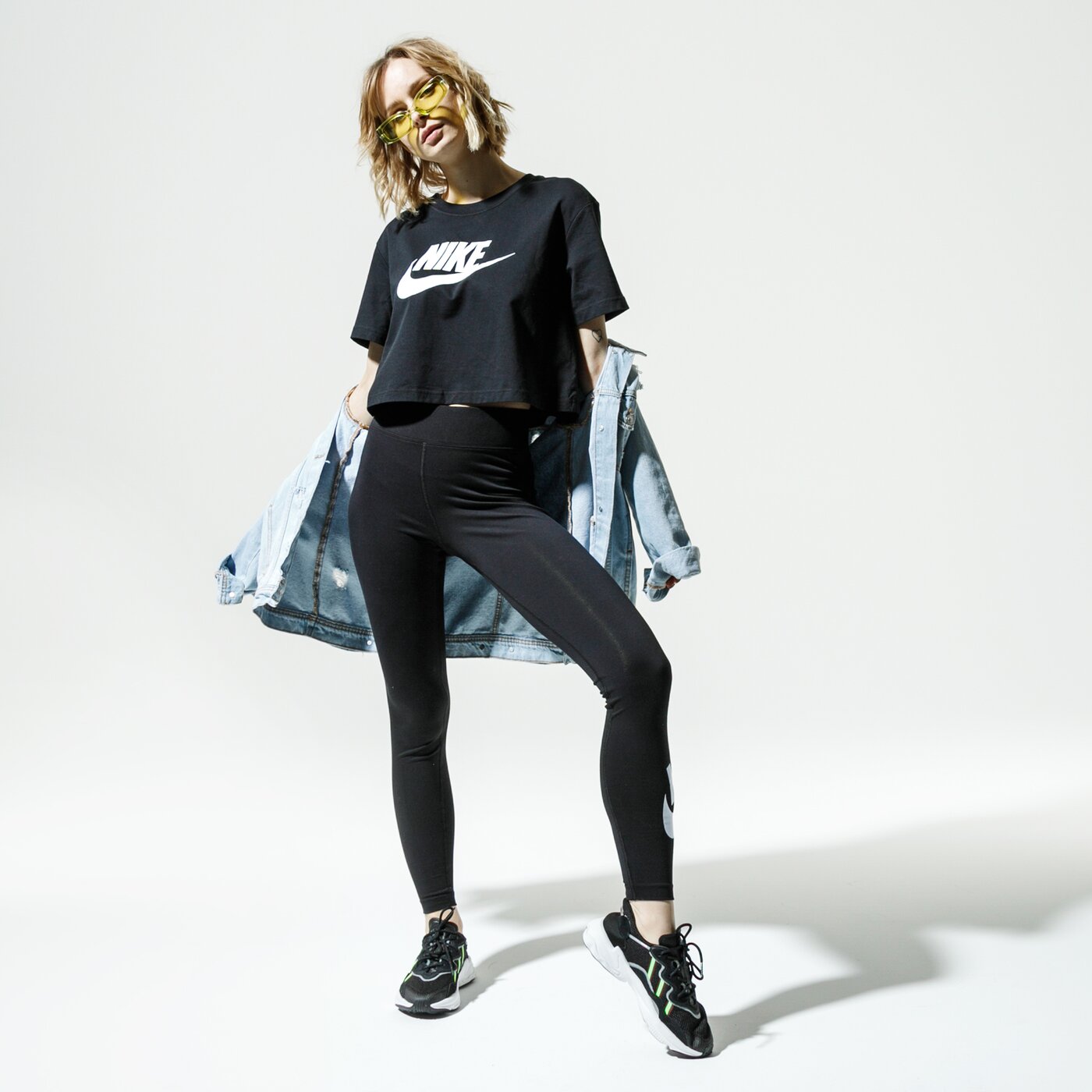 Дамски панталони NIKE КЛИН W NSW LEGASEE LGNG HW FUTURA cj2297-011 цвят черен