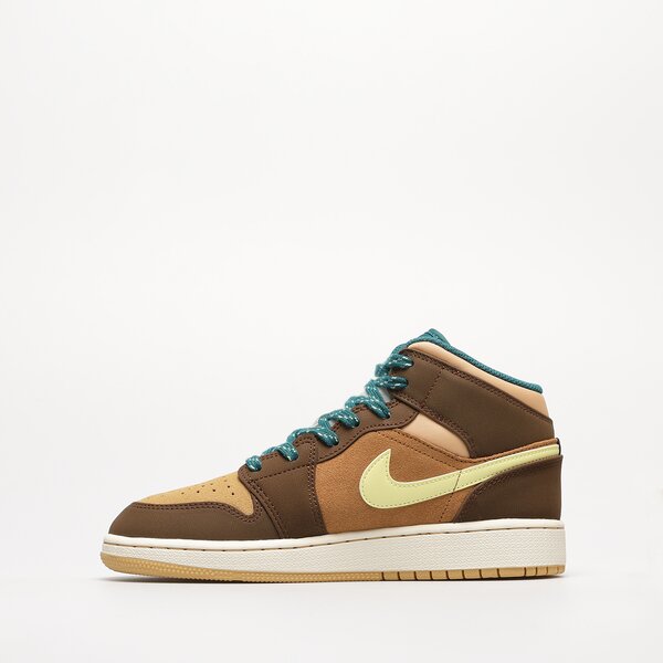 Детски маратонки AIR JORDAN 1 MID SE dz6335-200 цвят кафяв