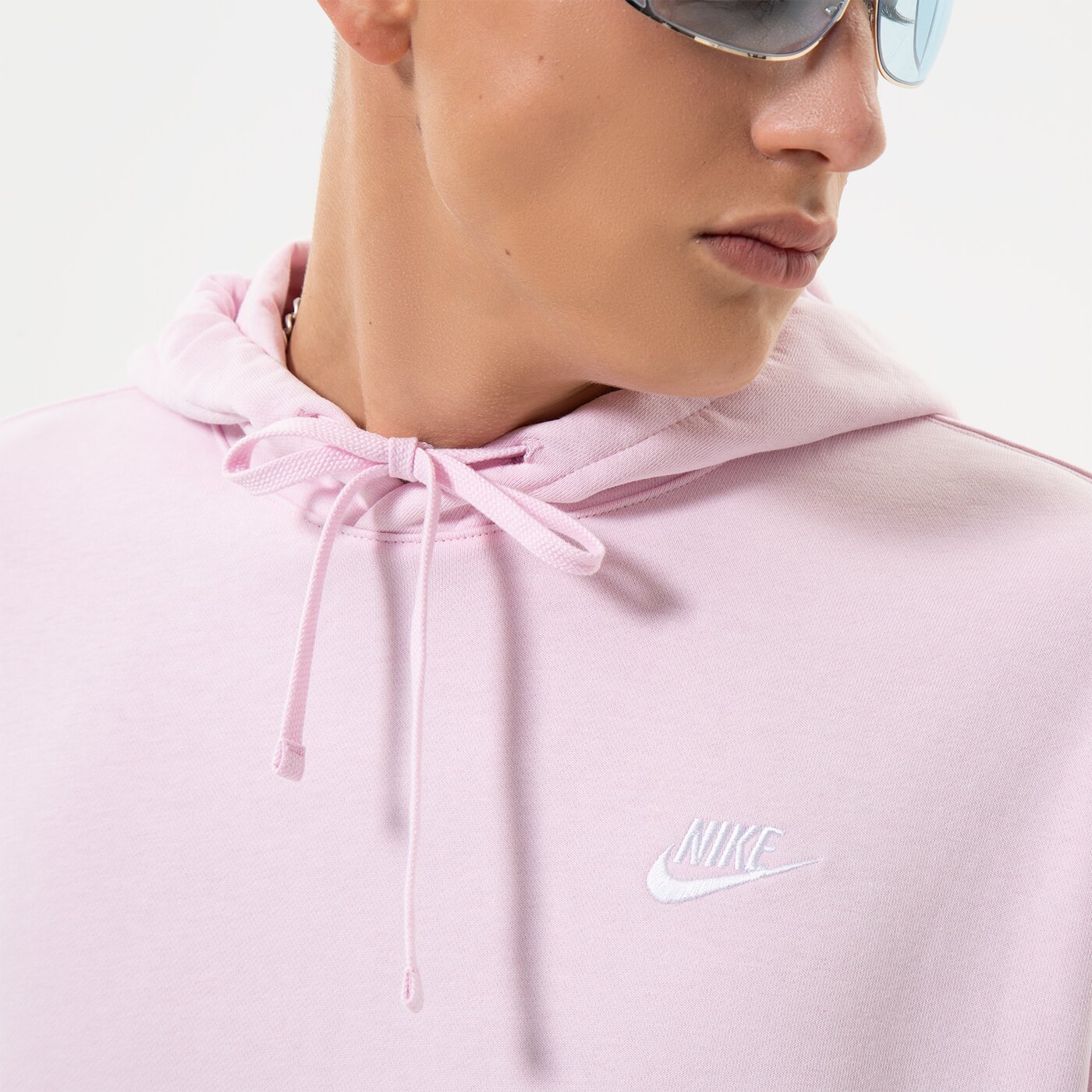 Мъжки суичър NIKE СУИТЧЪР С КАЧУЛКА SPORTSWEAR CLUB cz7857663 цвят розов