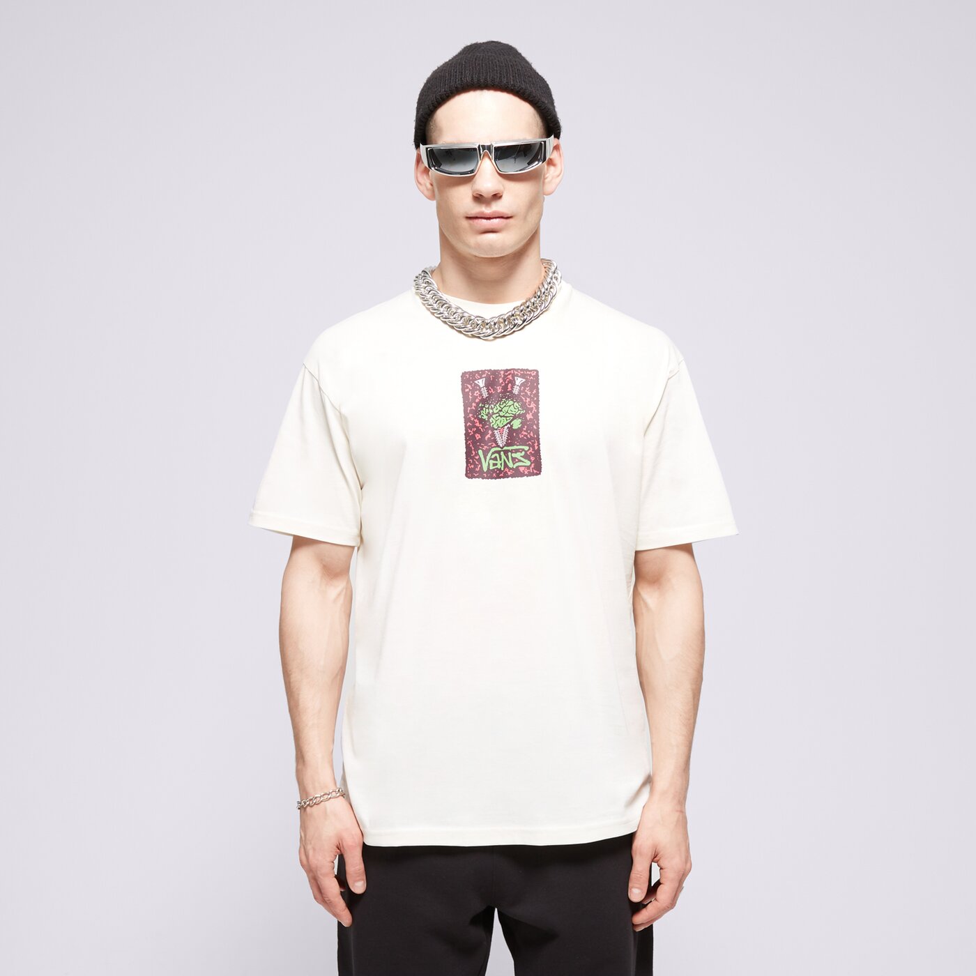 Мъжка тениска VANS ТЕНИСКА THINKV TEE vn000g4jfs81 цвят бял