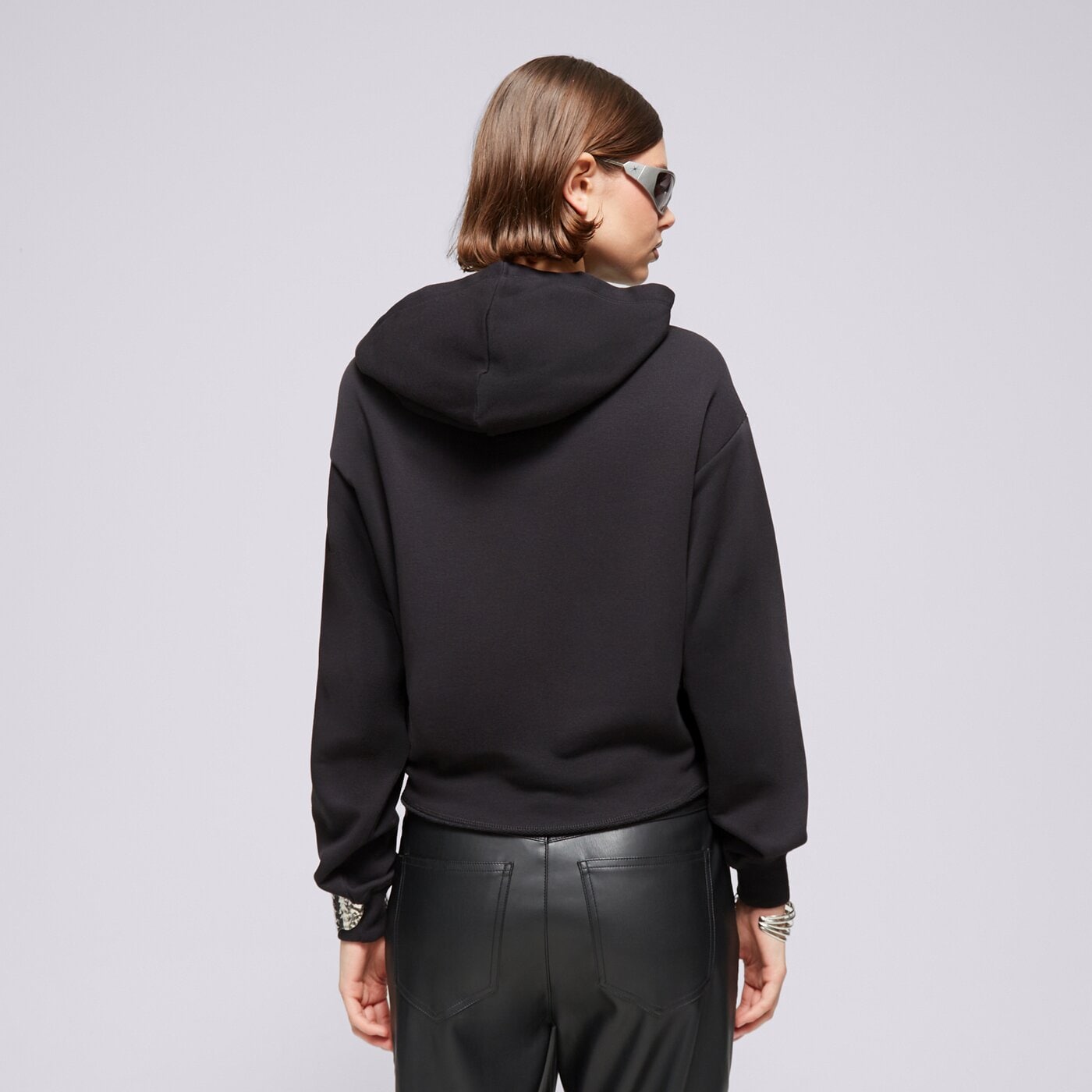 Дамски суичър CHAMPION СУИТЧЪР С КАЧУЛКА   HOODED MINIMALIST RESORT 117240kk001 цвят черен