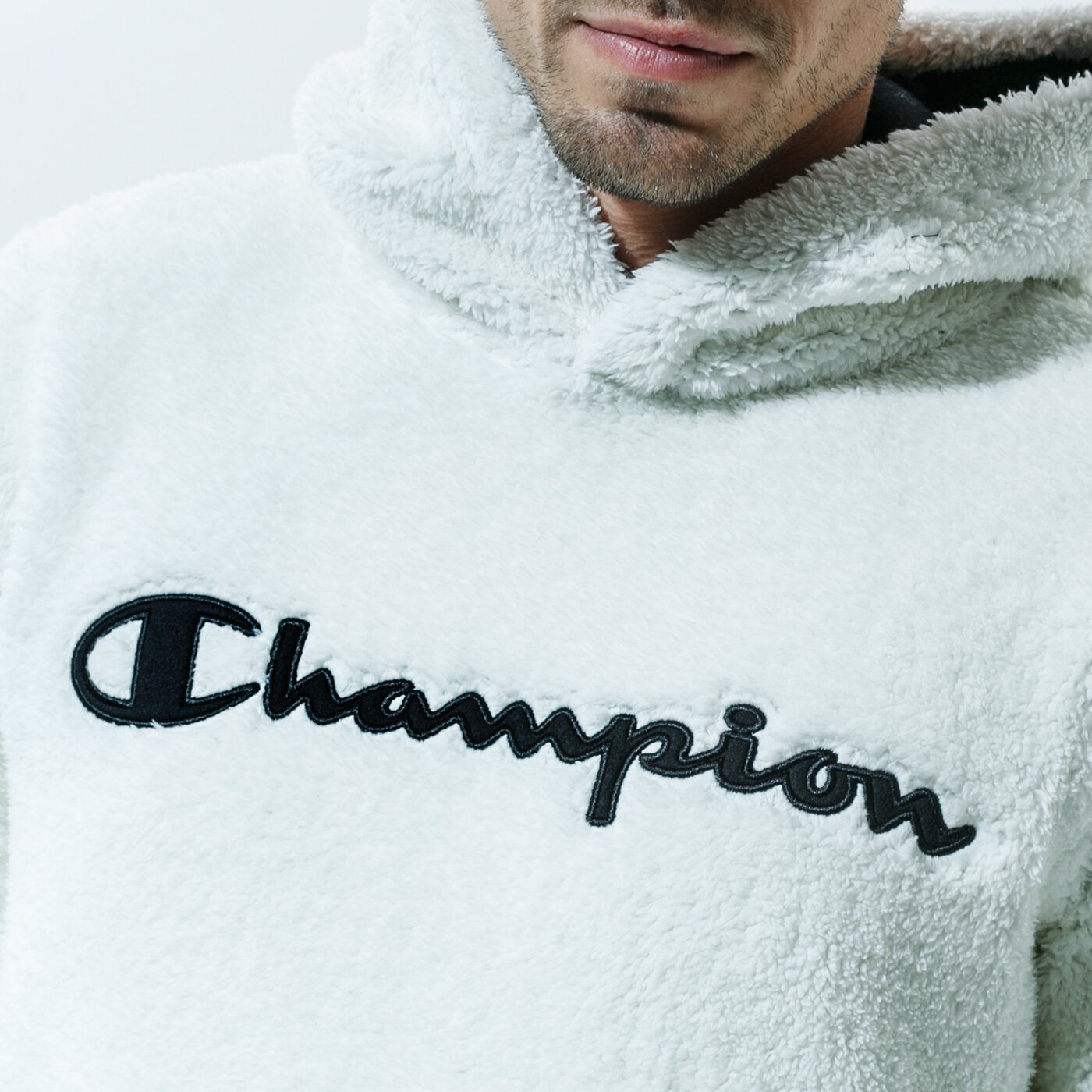 Мъжки суичър CHAMPION СУИТЧЪР С КАЧУЛКА HOODED ТОП ПОЛАР 214973ww005 цвят бежов
