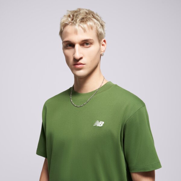 Мъжка тениска NEW BALANCE ТЕНИСКА SPORT ESSENTIALS COTTON ТЕНИСКА mt41509dae цвят зелен