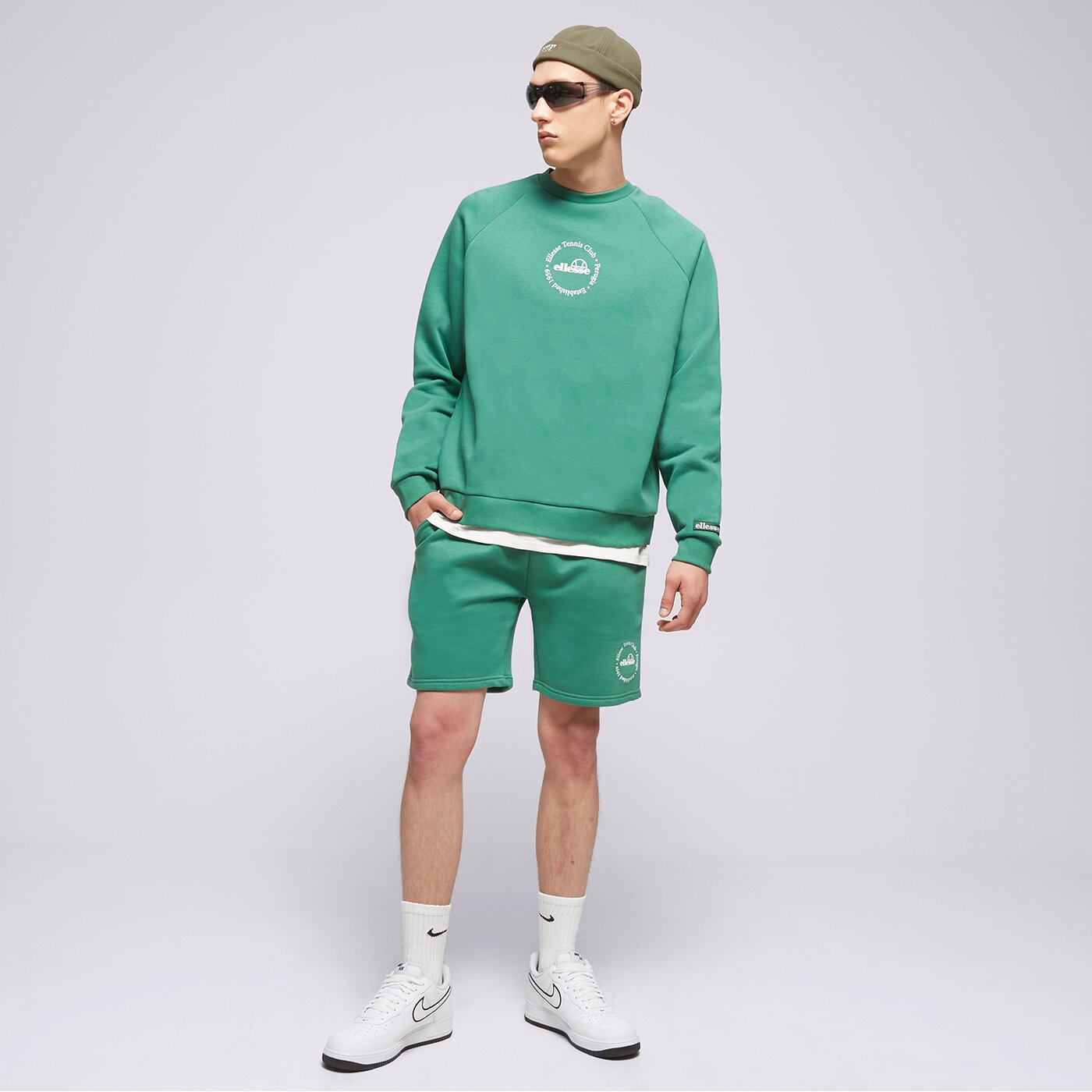 Мъжки суичър ELLESSE СУИТЧЪР VOLIERO SWEATSHIRT GREEN sgr17619503 цвят зелен