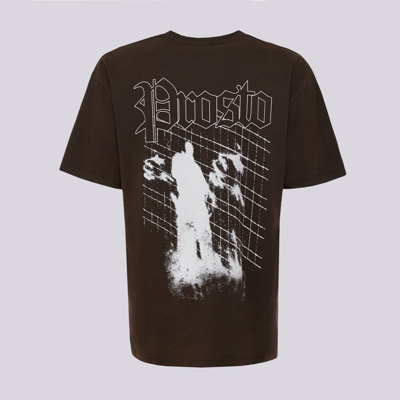 Мъжка тениска PROSTO ТЕНИСКА SHADOW WASHED BLACK kl252mtee1081 цвят сив