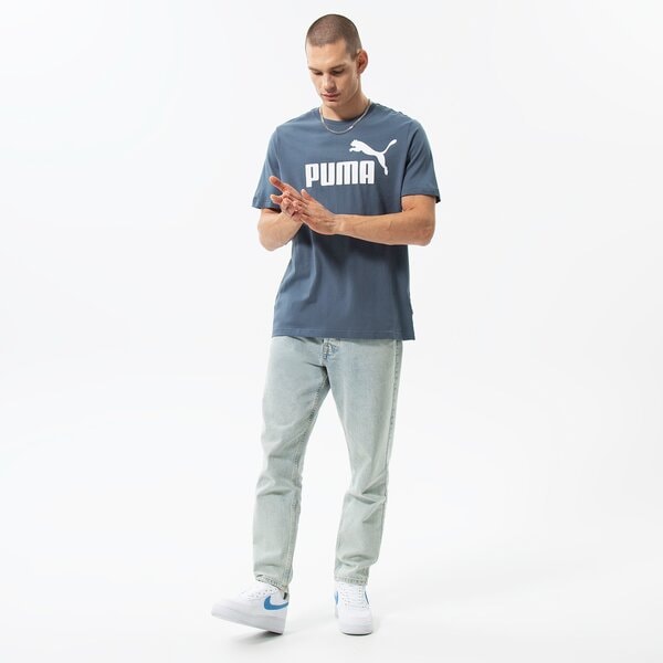 Мъжка тениска PUMA ТЕНИСКА ESS LOGO TEE (S) 586667 10 цвят тъмносин