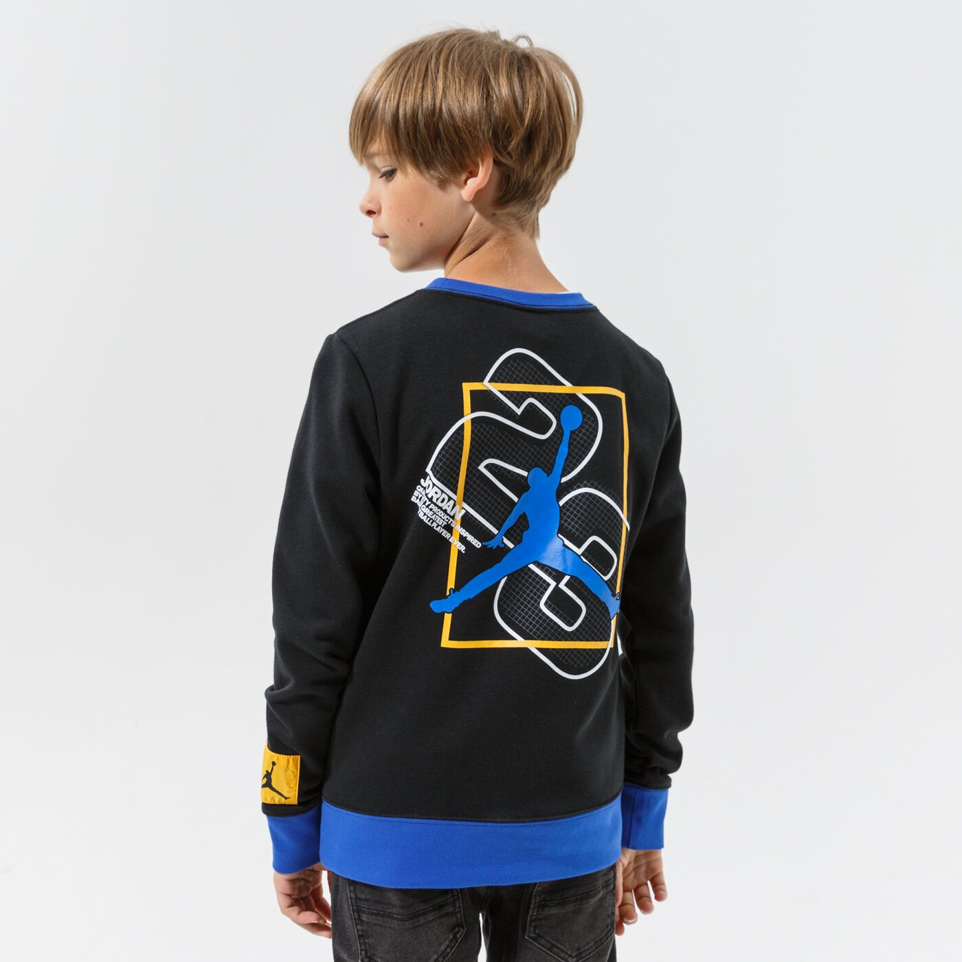 Детски суичър JORDAN СУИТЧЪР NEXT UTILITY CREW BOY 95a746-023 цвят черен