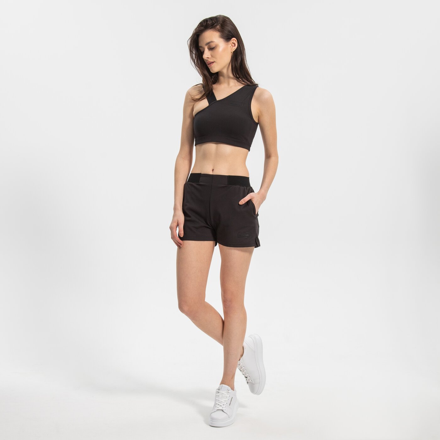 Дамска тениска ELLESSE BRA PACEY CROP VEST BLK srm14327011 цвят черен