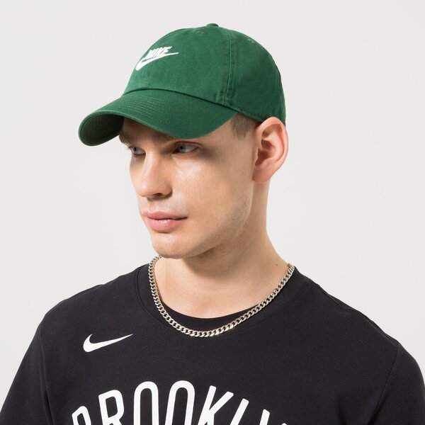 Дамска шапка с козирка NIKE ШАПКА U NSW H86 FUTURA WASH CAP 913011-341 цвят зелен