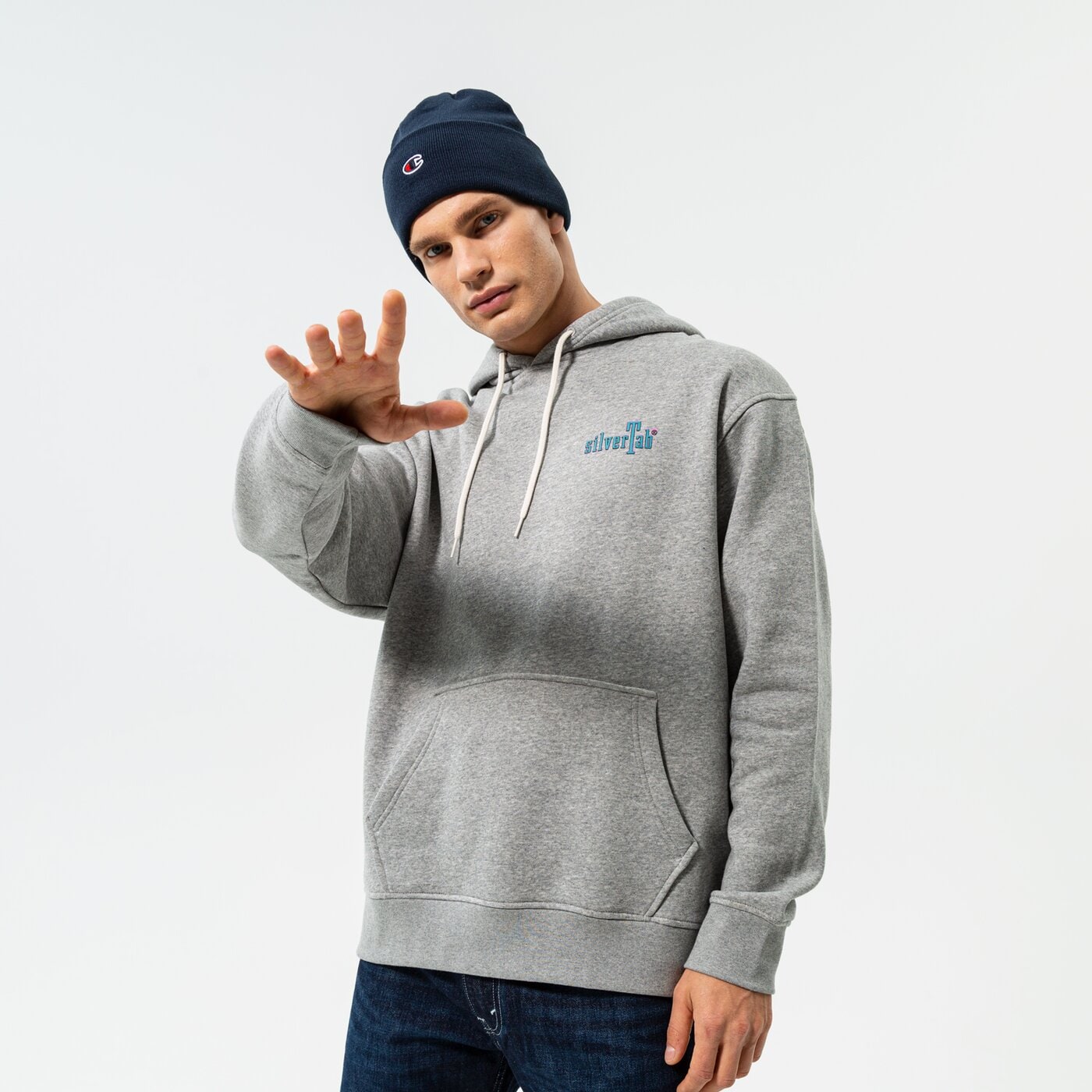 Мъжки суичър LEVI'S СУИТЧЪР С КАЧУЛКА RELAXED GRAPHIC PO 38479-0138 цвят сив