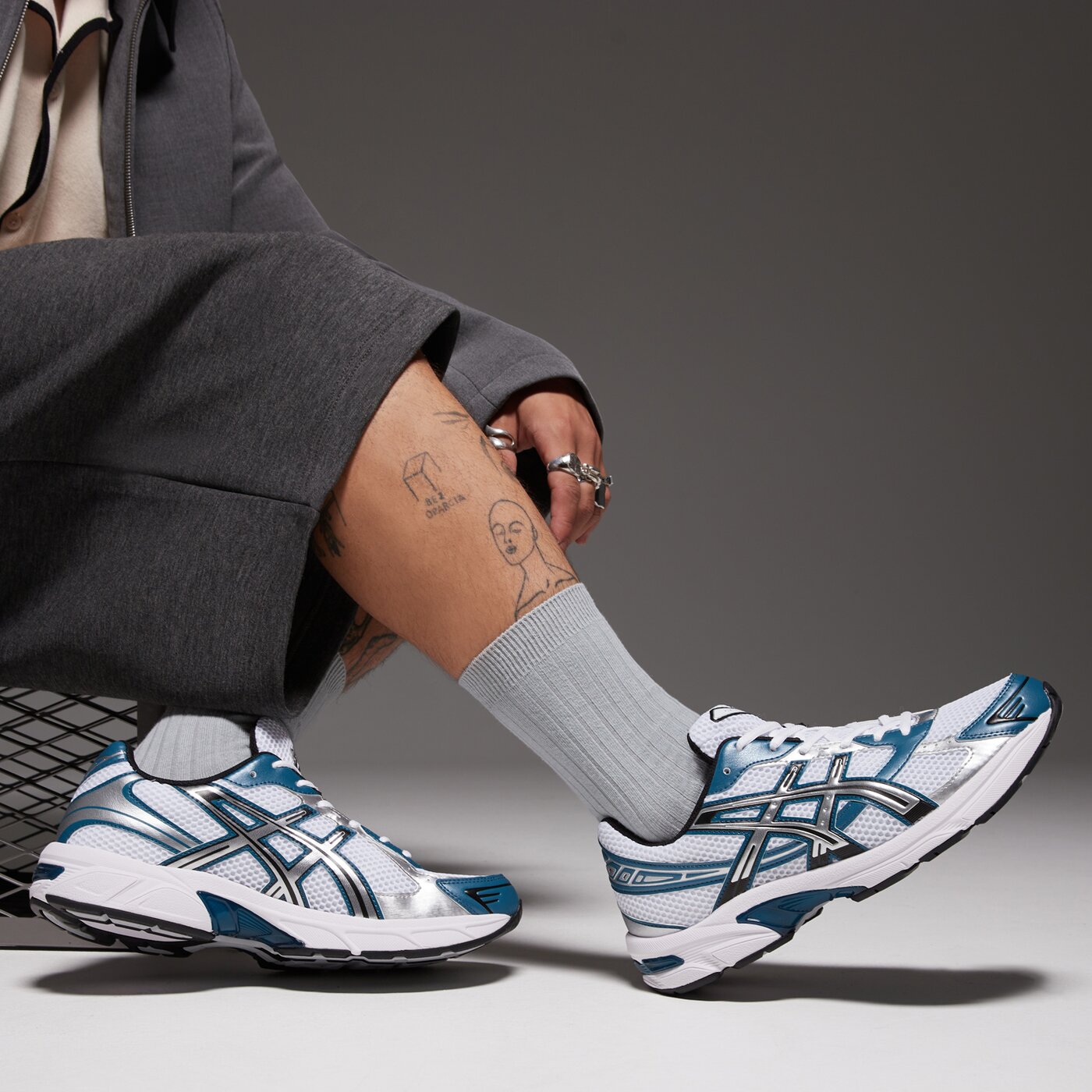 Мъжки маратонки ASICS GEL-1130 1203a609-103 цвят бял