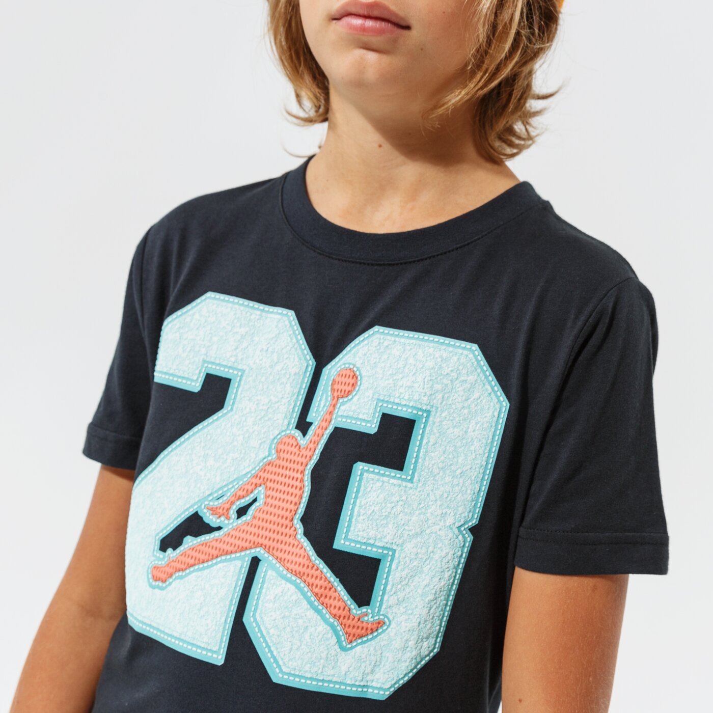 Детска тениска JORDAN ТЕНИСКА 23 GAME TIME BOY 95a639-023 цвят черен