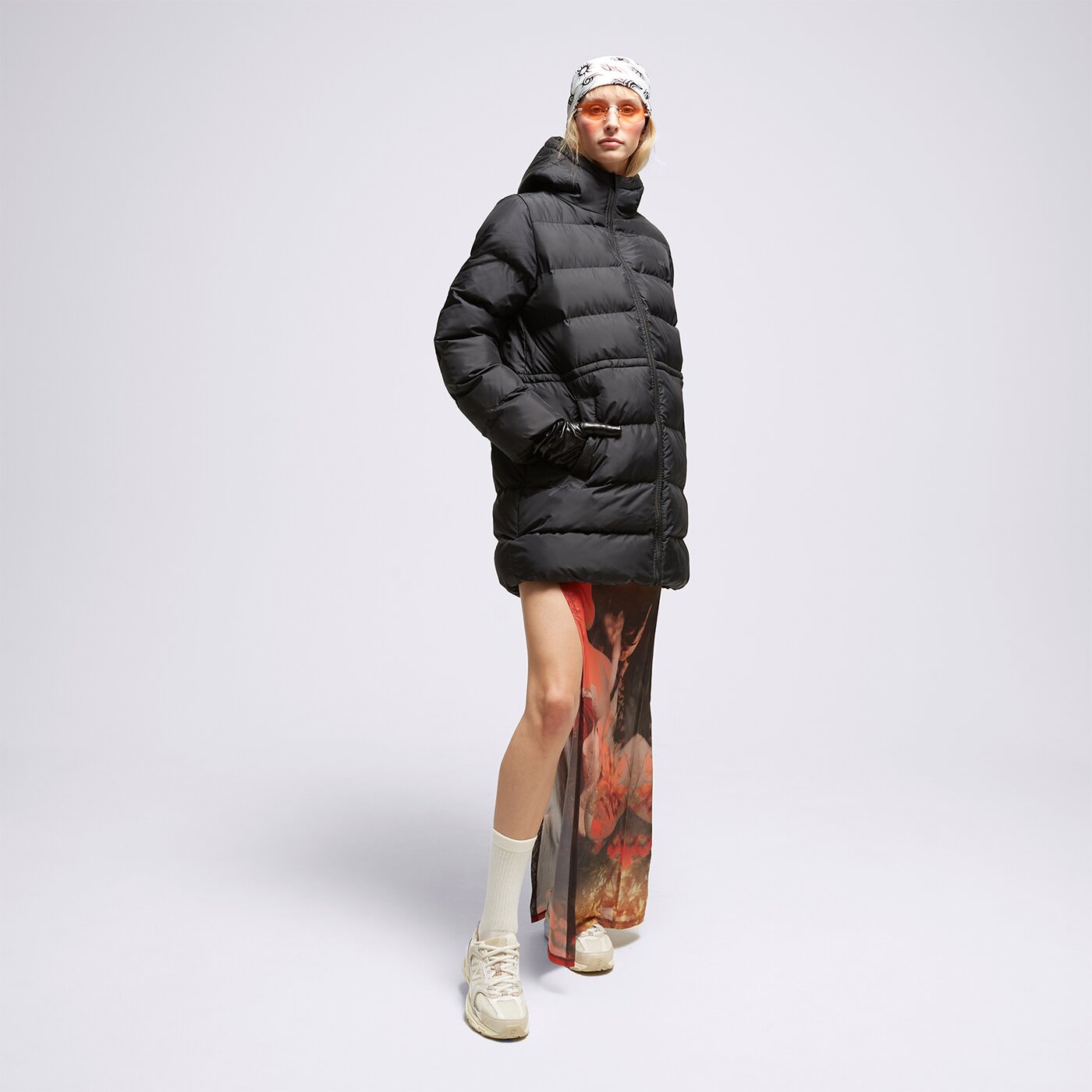 Дамско зимно яке LEVI'S ПАЛТО HOODED MIDI a6369-0000 цвят черен