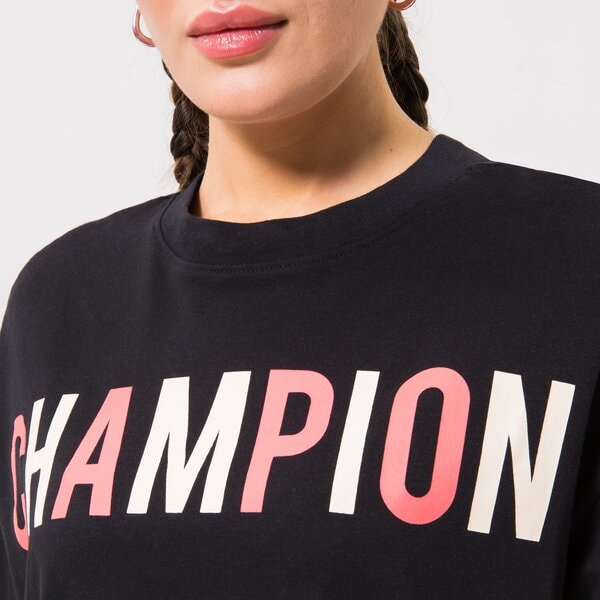 Дамска тениска CHAMPION ТЕНИСКА CREWNECK ТЕНИСКА 115994kk001 цвят черен