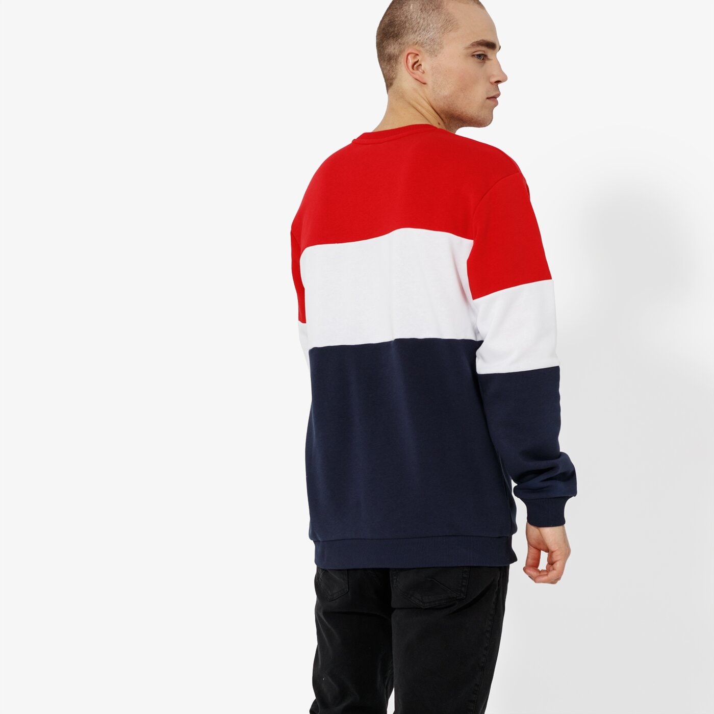 Мъжки суичър FILA СУИТЧЪР STRAIGHT BLOCKED CREW SWEAT 681255g06 цвят тъмносин