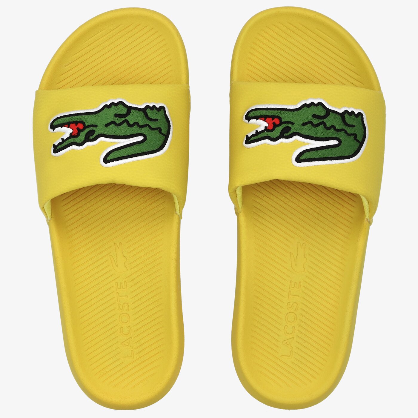 Мъжки чехли и сандали LACOSTE CROCO SLIDE 120 2 US 739cma0062p1g цвят жълт