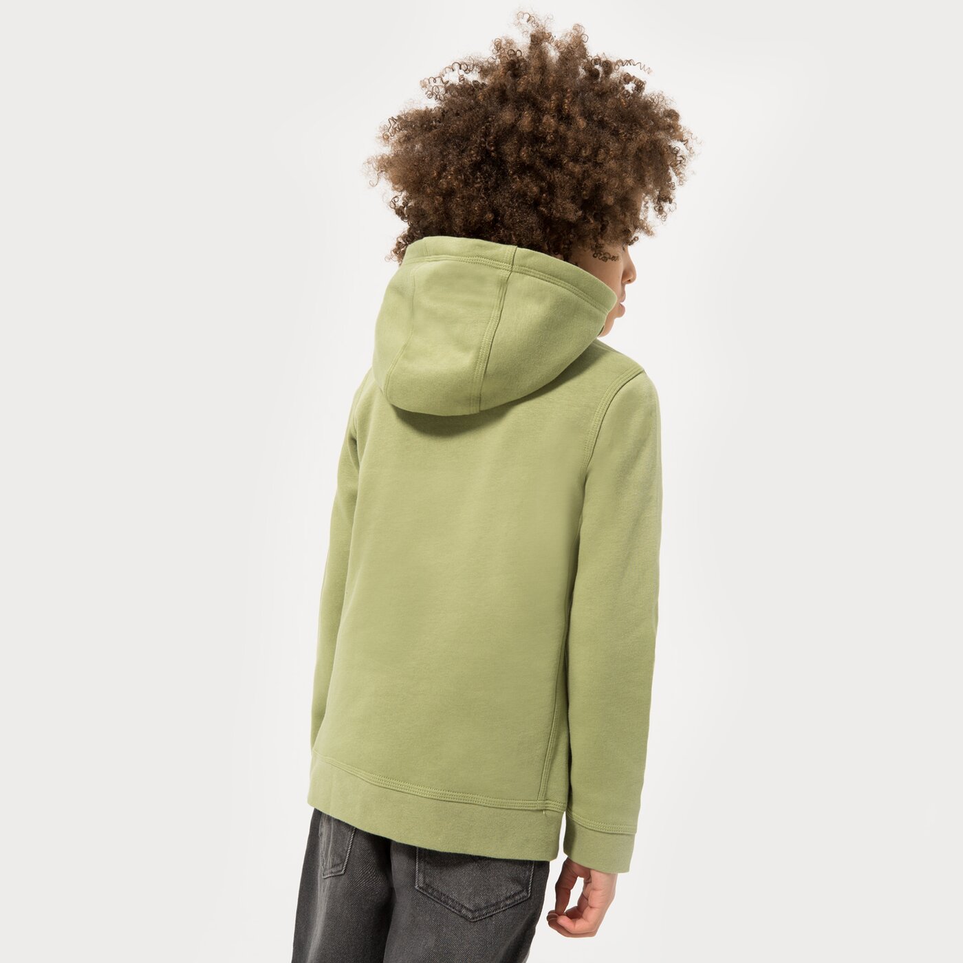 Детски суичър NIKE СУИТЧЪР С КАЧУЛКА SPORTSWEAR CLUB FLEECE BOY cj7861-334 цвят зелен