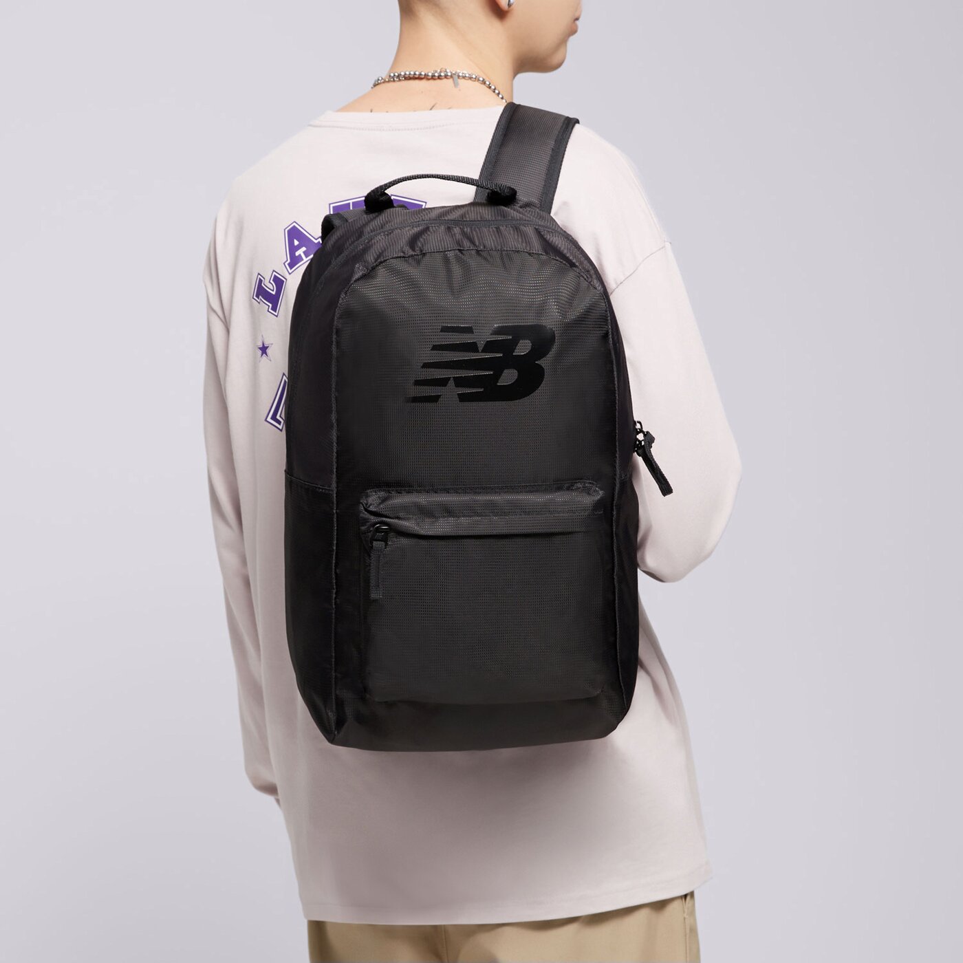 Детска раница NEW BALANCE РАНИЦА OPP CORE BACKPACK lab23097bk цвят черен