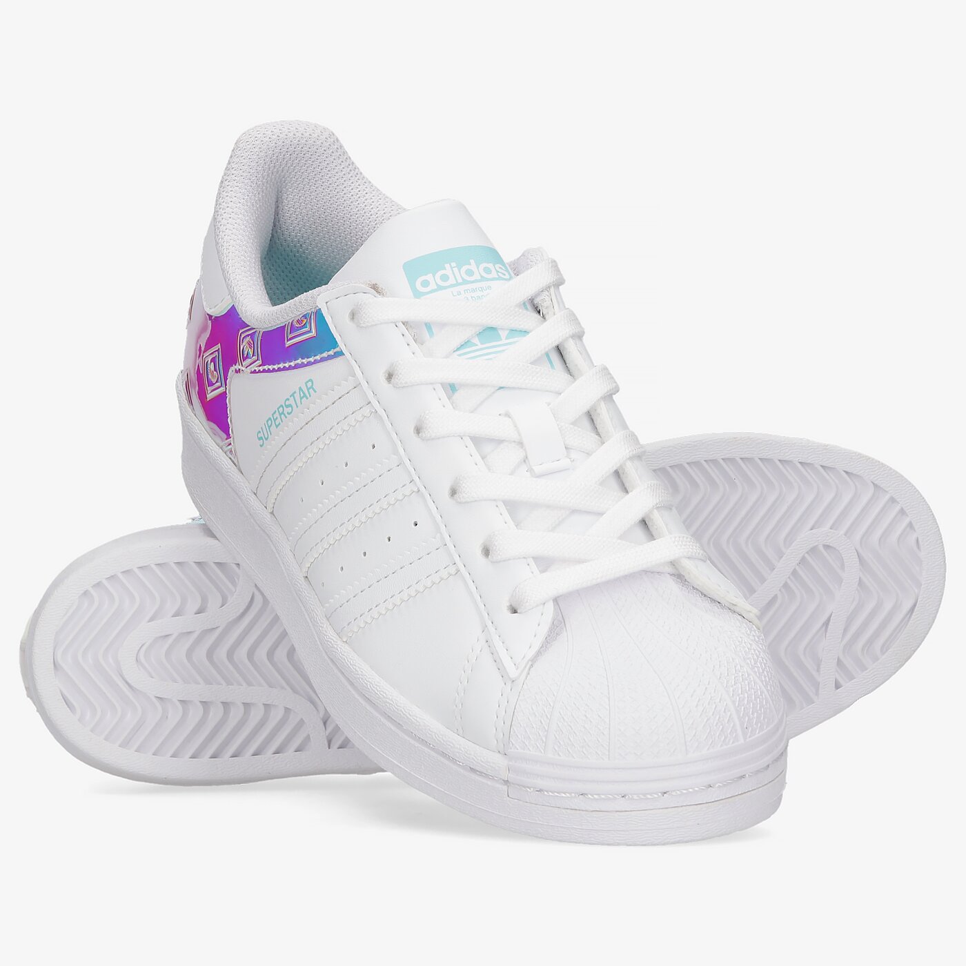 Детски маратонки ADIDAS SUPERSTARJ h03949 цвят бял
