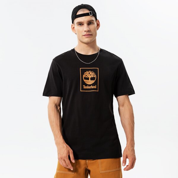 Мъжка тениска TIMBERLAND ТЕНИСКА EPP - SS STACK LOGO PRINT TEE tb0a5zh1p561 цвят черен