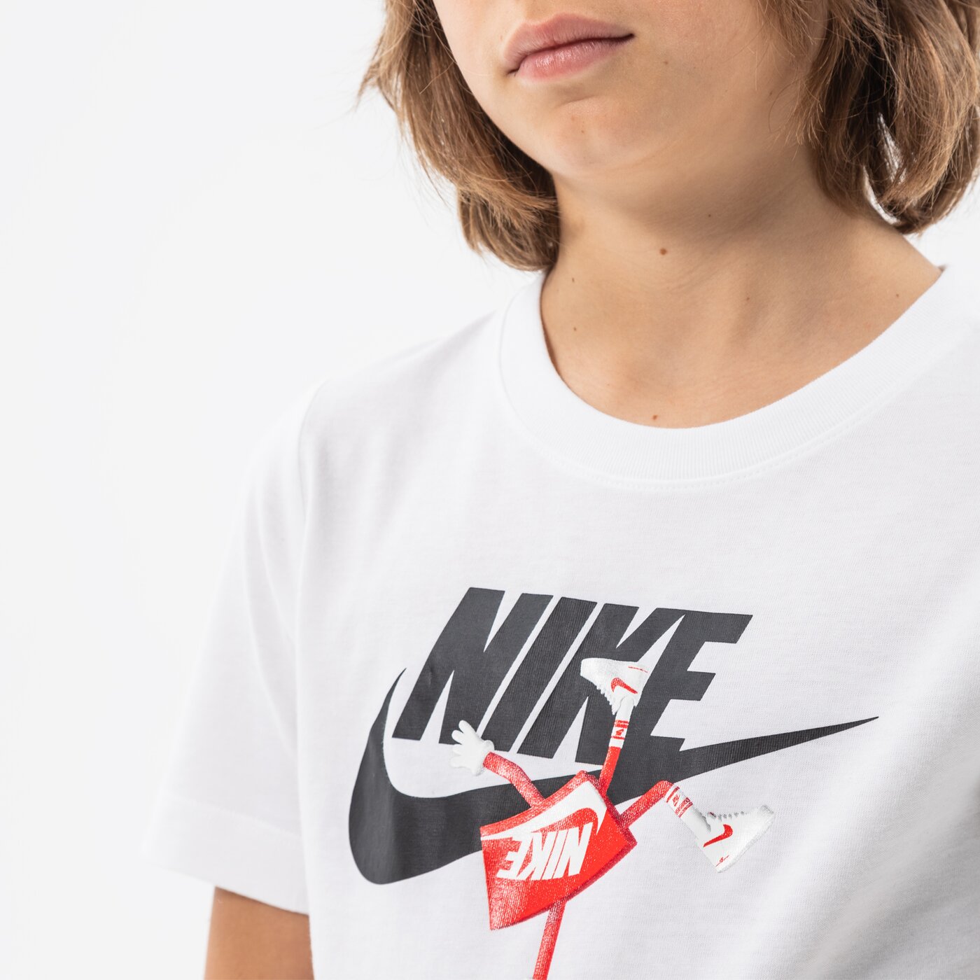 Детска тениска NIKE ТЕНИСКА B NSW TEE FUTURA BOXY SP22 BOY do1806-100 цвят черен