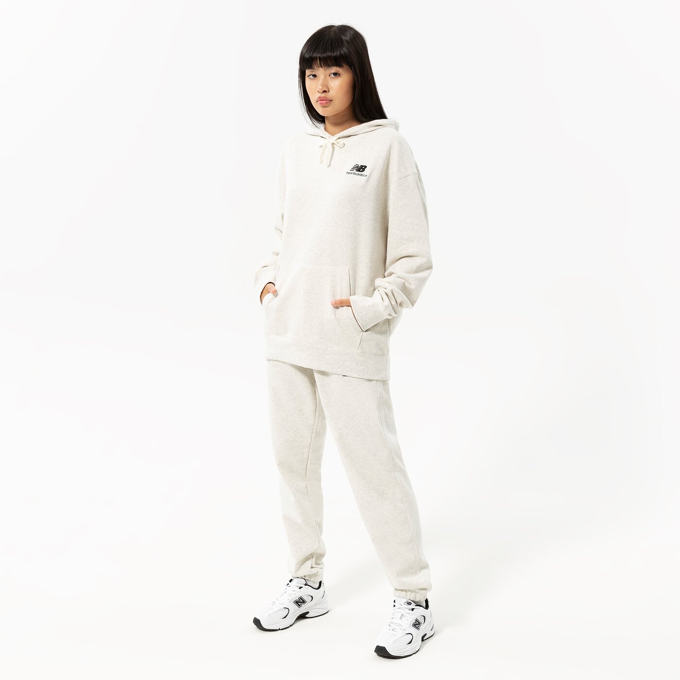 Мъжки суичър NEW BALANCE СУИТЧЪР С КАЧУЛКА NB ESSENTIALS UNI-SSENTIALS PO ut21500sah цвят сив