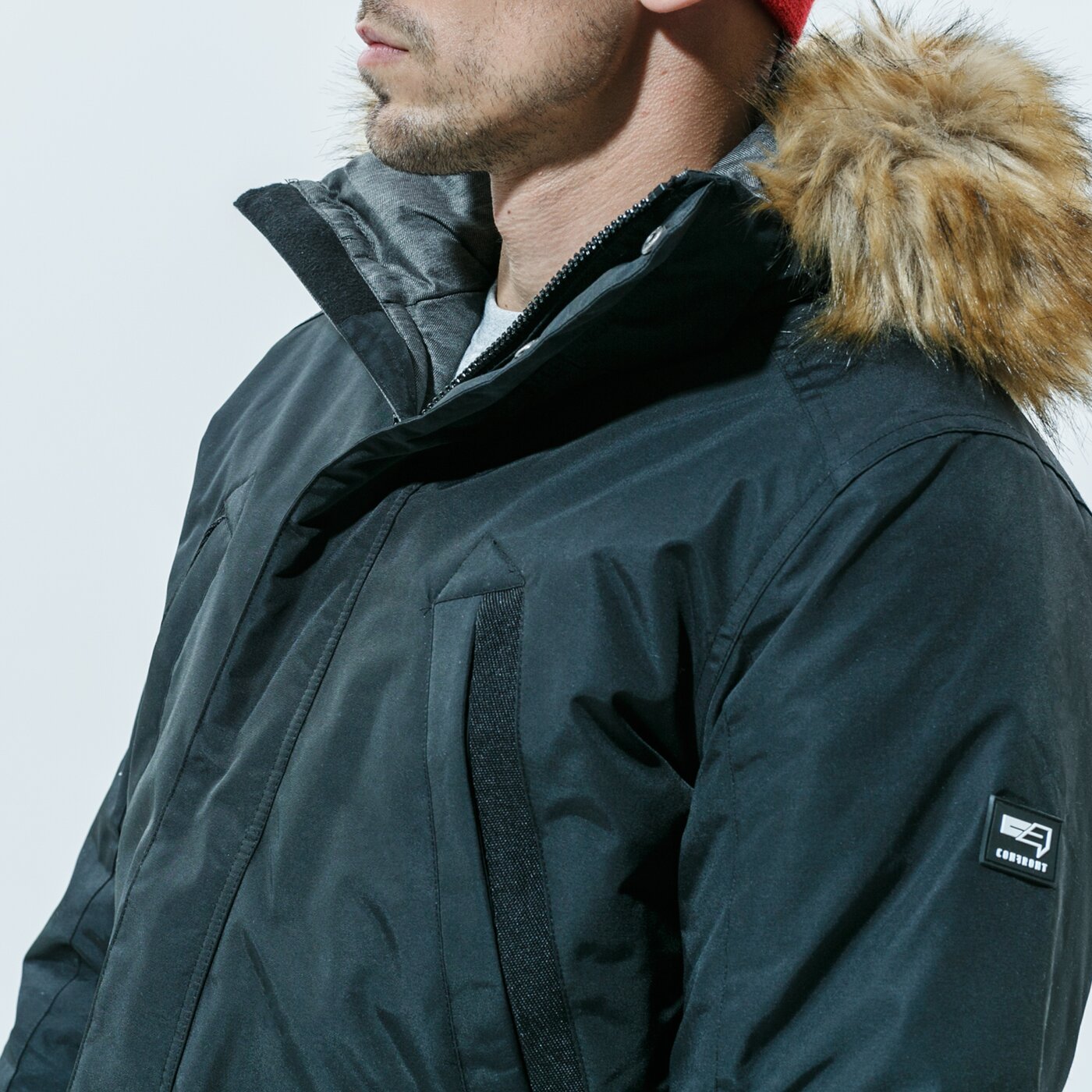 Мъжко зимно яке CONFRONT ЯКЕ ЗИМНО ATTIS JKT cfv320kud01002 цвят черен