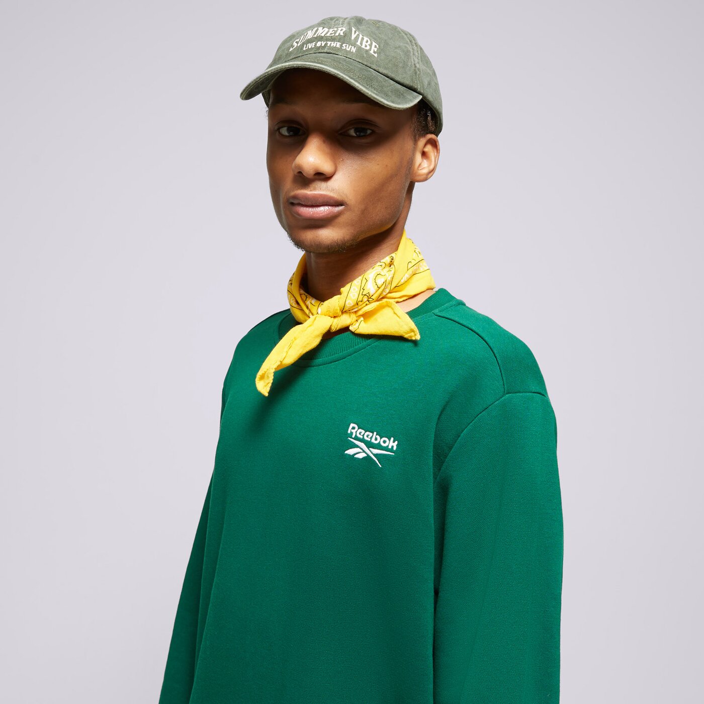 Мъжки суичър REEBOK СУИТЧЪР REEBOK IDENTITY SMALL LOGO 100200315 цвят зелен