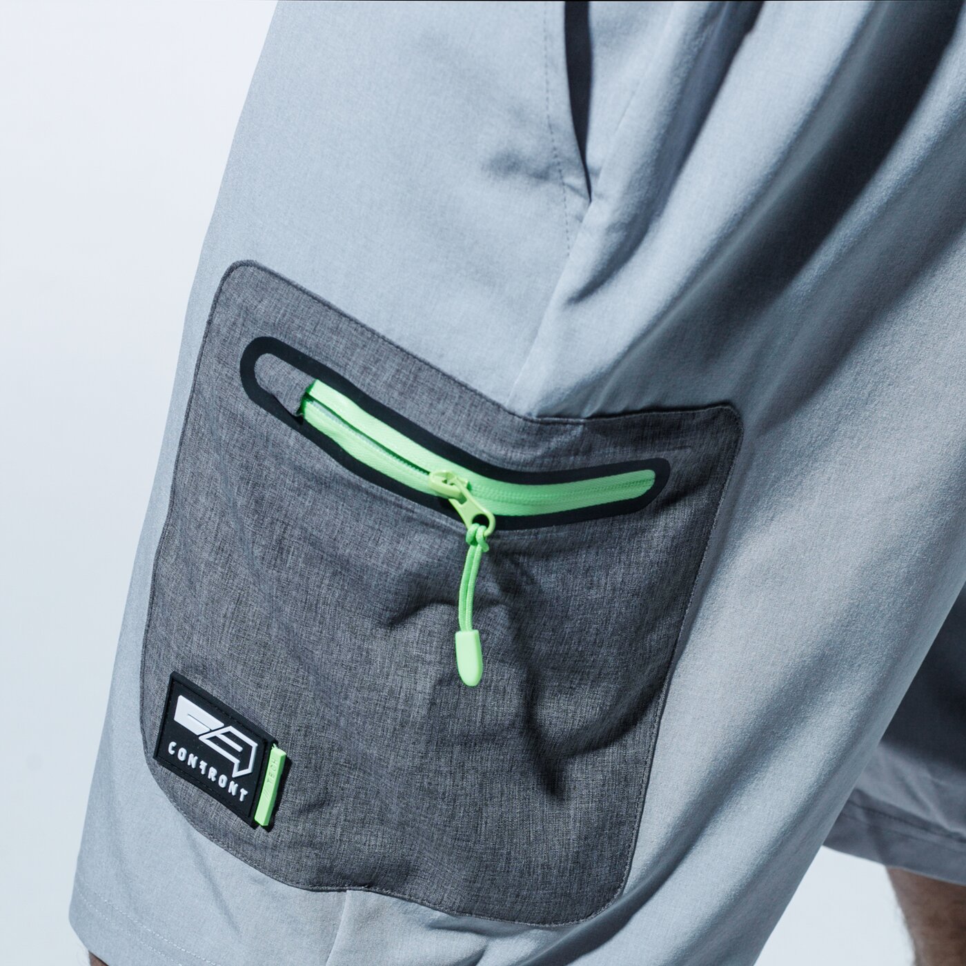 Мъжки къси панталони CONFRONT ШОРТИ LONG BEACH cf120szm35002 цвят сив