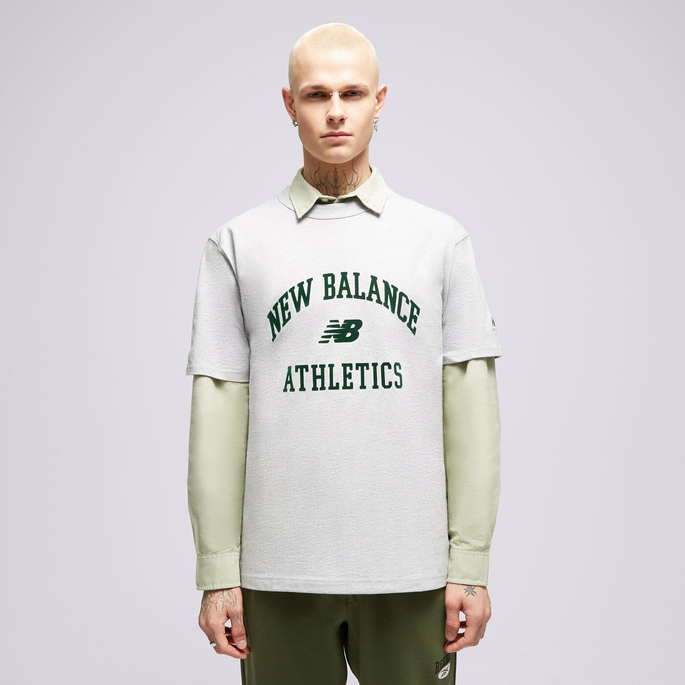 Мъжка тениска NEW BALANCE ТЕНИСКА NB ATHLETICS VARSITY TEE mt33551ag цвят многоцветен