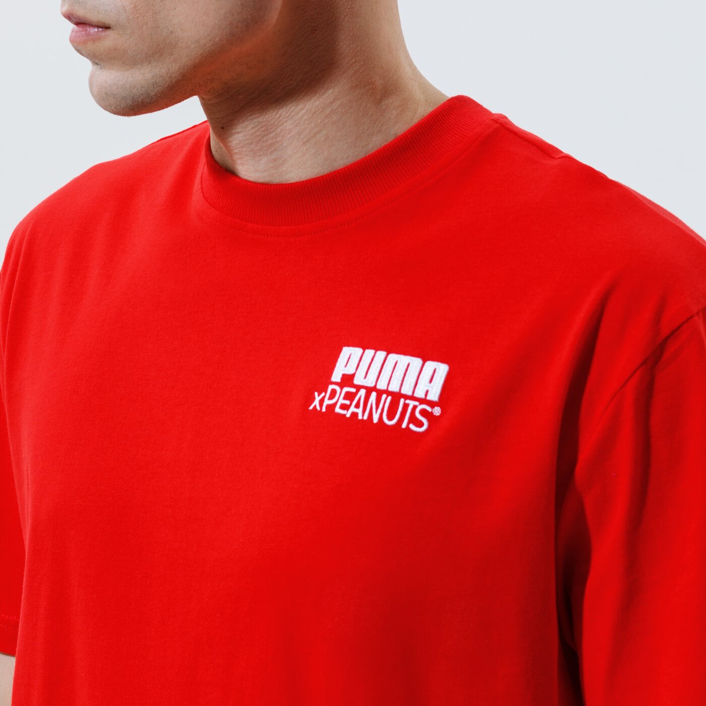 Мъжка тениска PUMA ТЕНИСКА PUMA X PEANUTS TEE 53061611 цвят червен